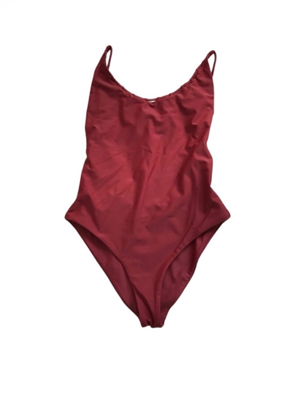 Jade Women's One-Piece Swimsuit in Burgundy
